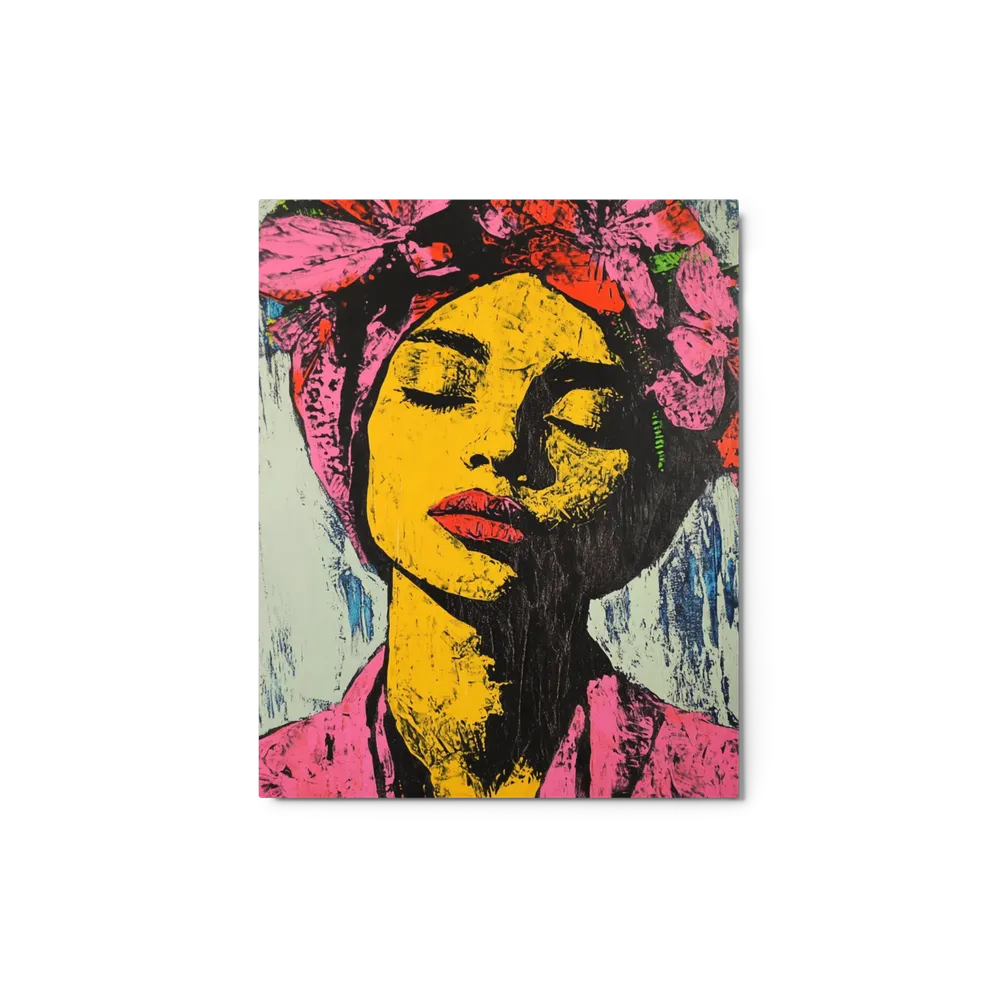 Floral Headwrap Portrait | Art Print