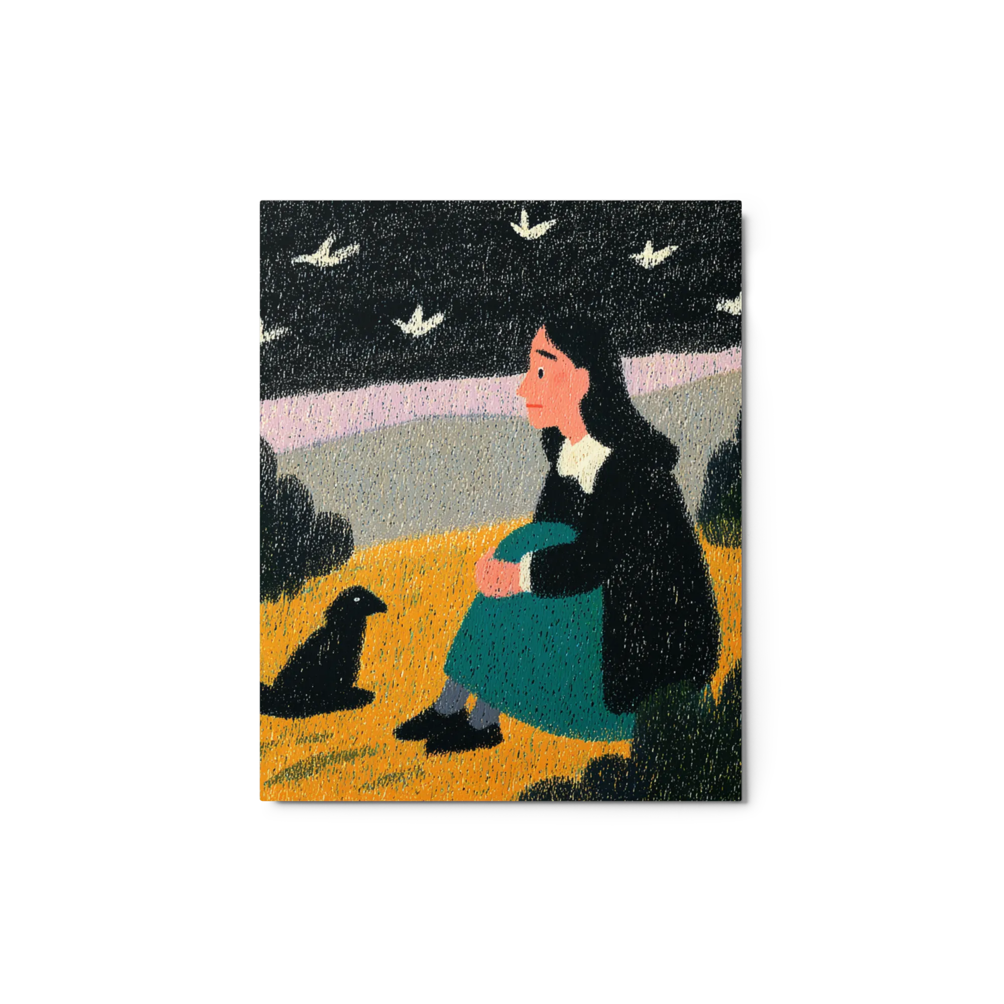Night Companions 
 Canvas | 10″x 10″