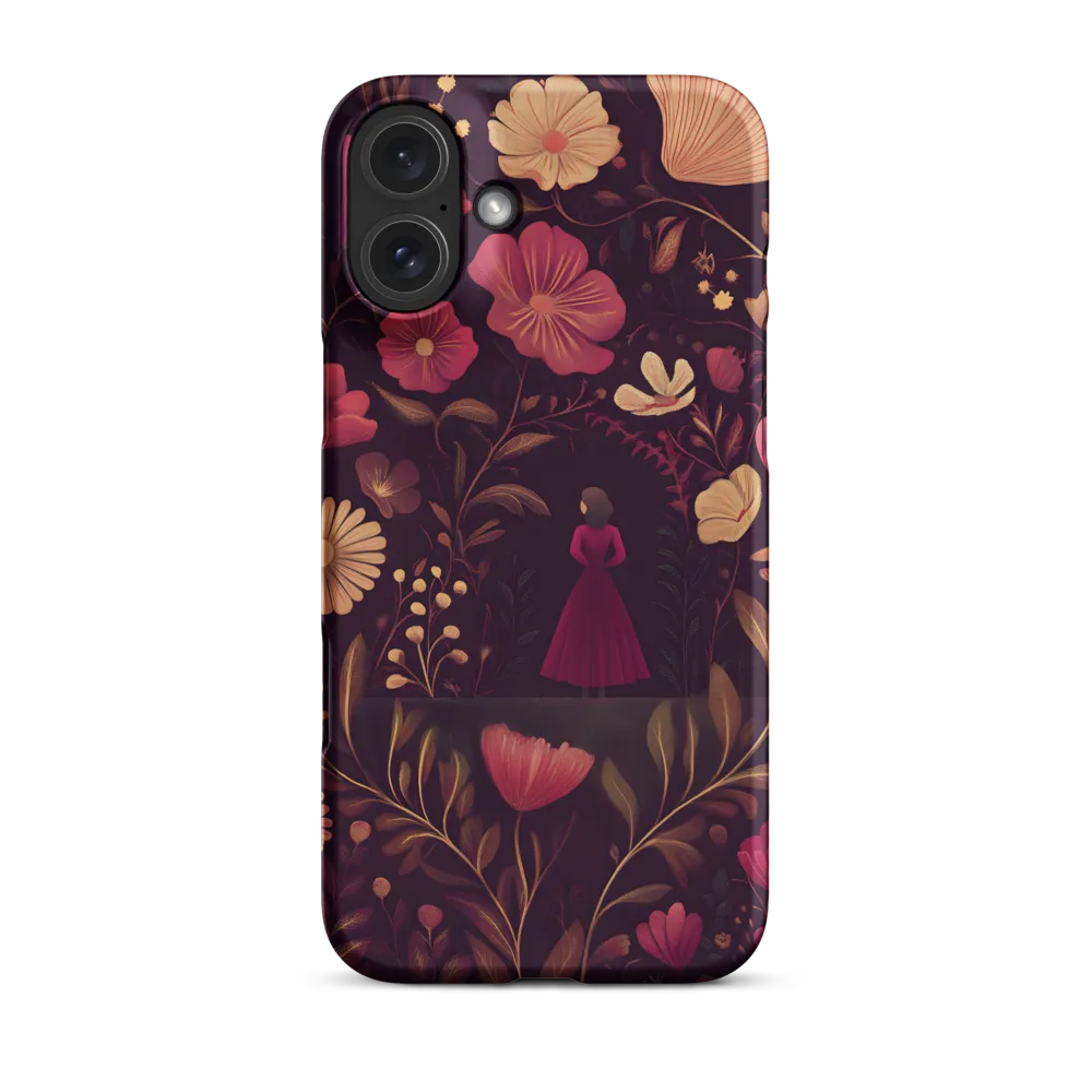 Woman in Floral Garden | Phone Case