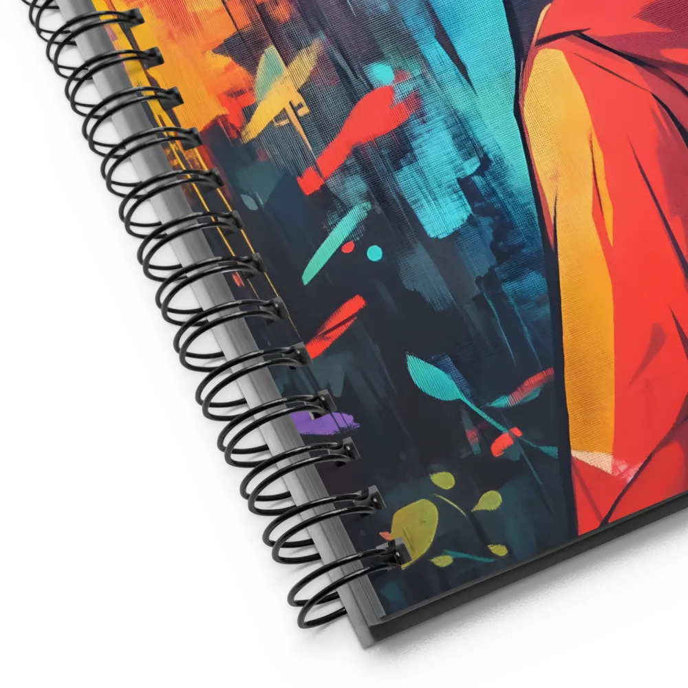 Pensive Anime Girl 
 Spiral Notebook | 140 pages