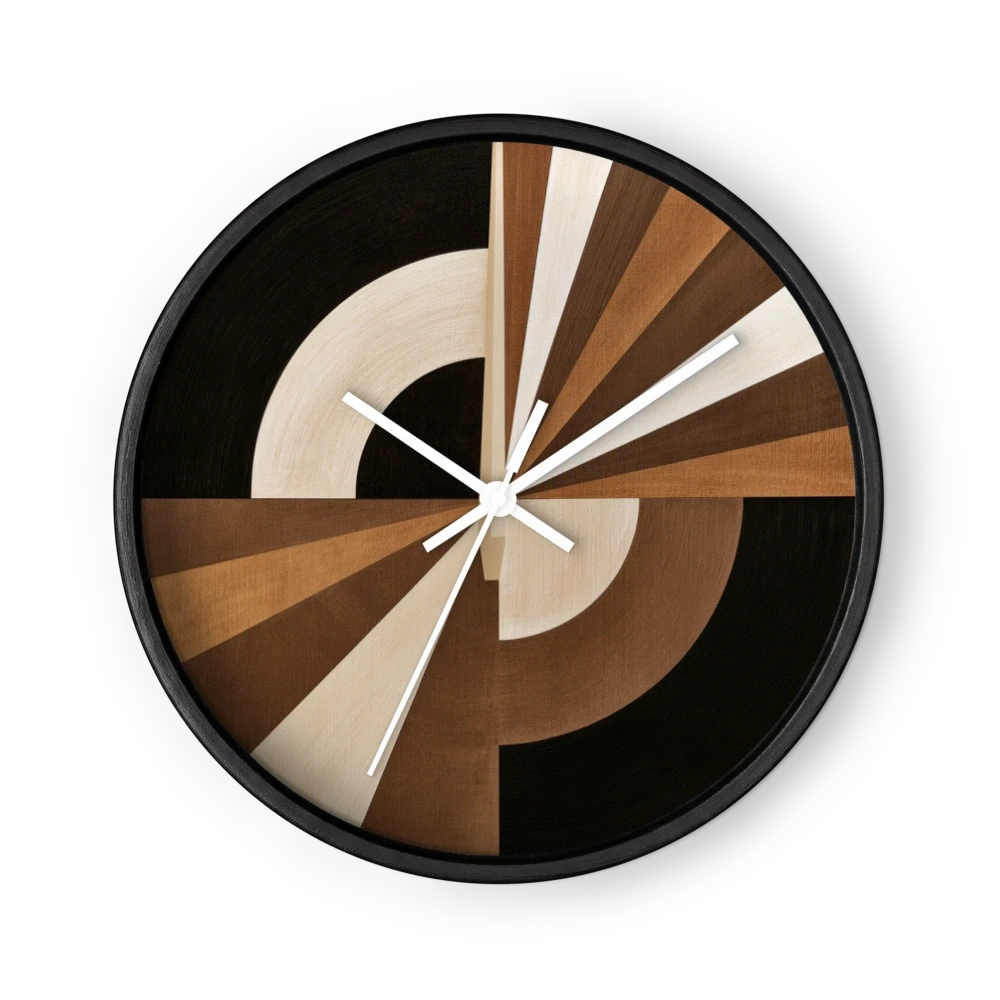 Curves Cut Across Hard Stripes — Caramel Against Black