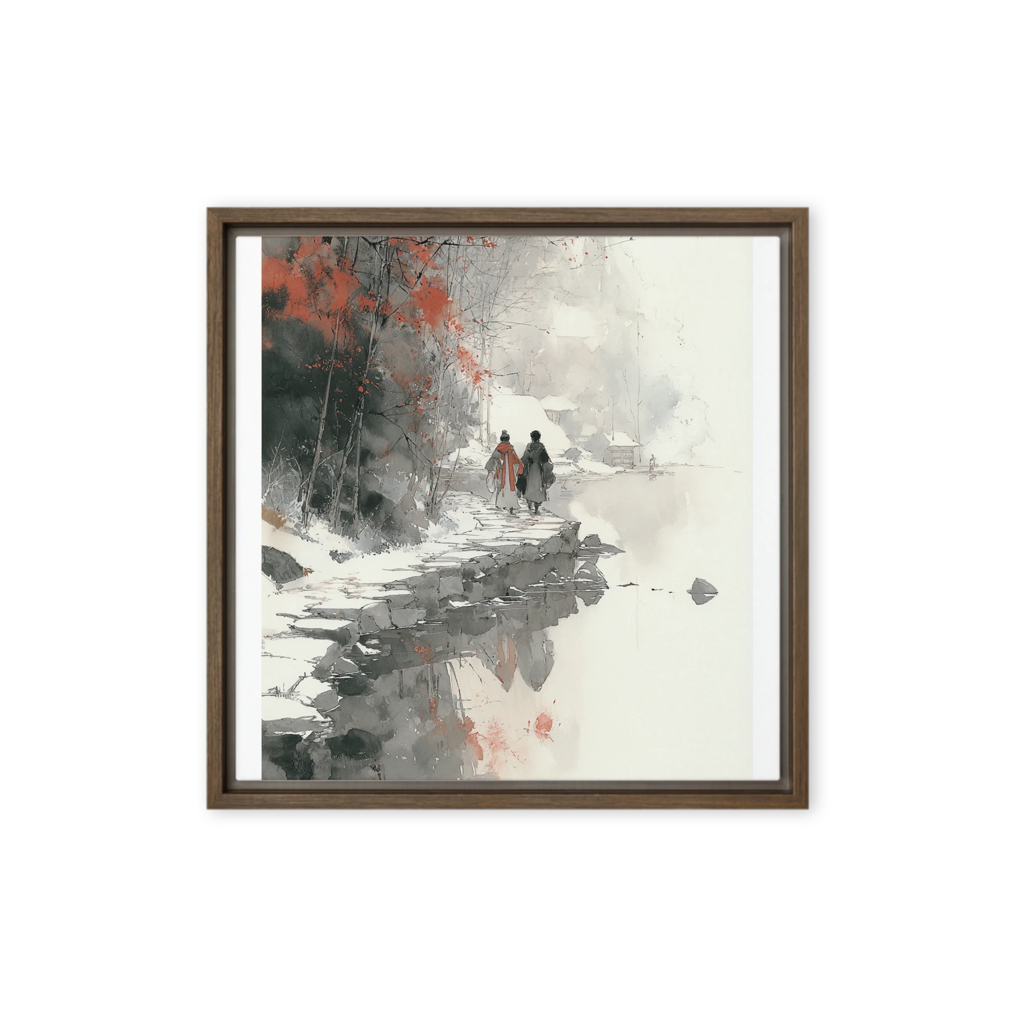 Winter Serenity Stroll | Art Print