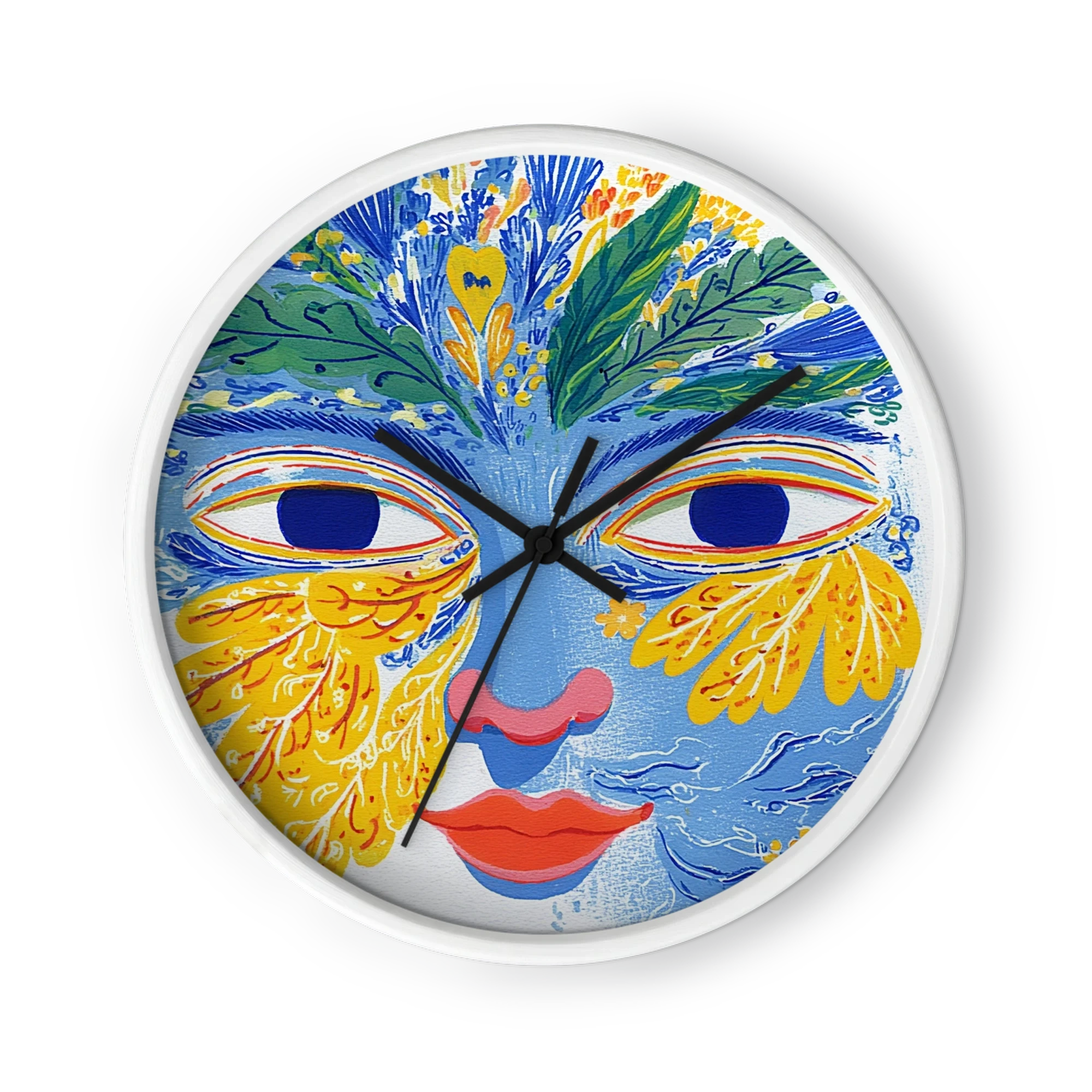 Botanical Face Illustration