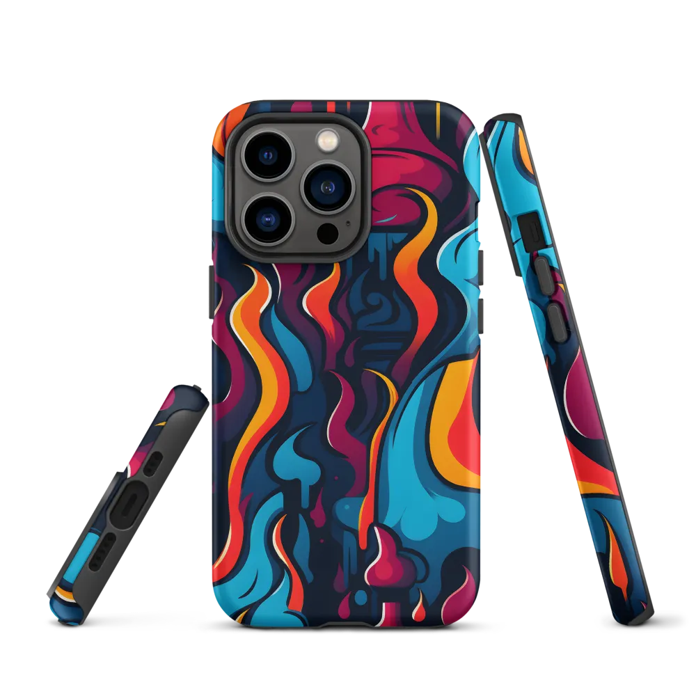 Surreal Flames and Chess Pieces | Phone Case