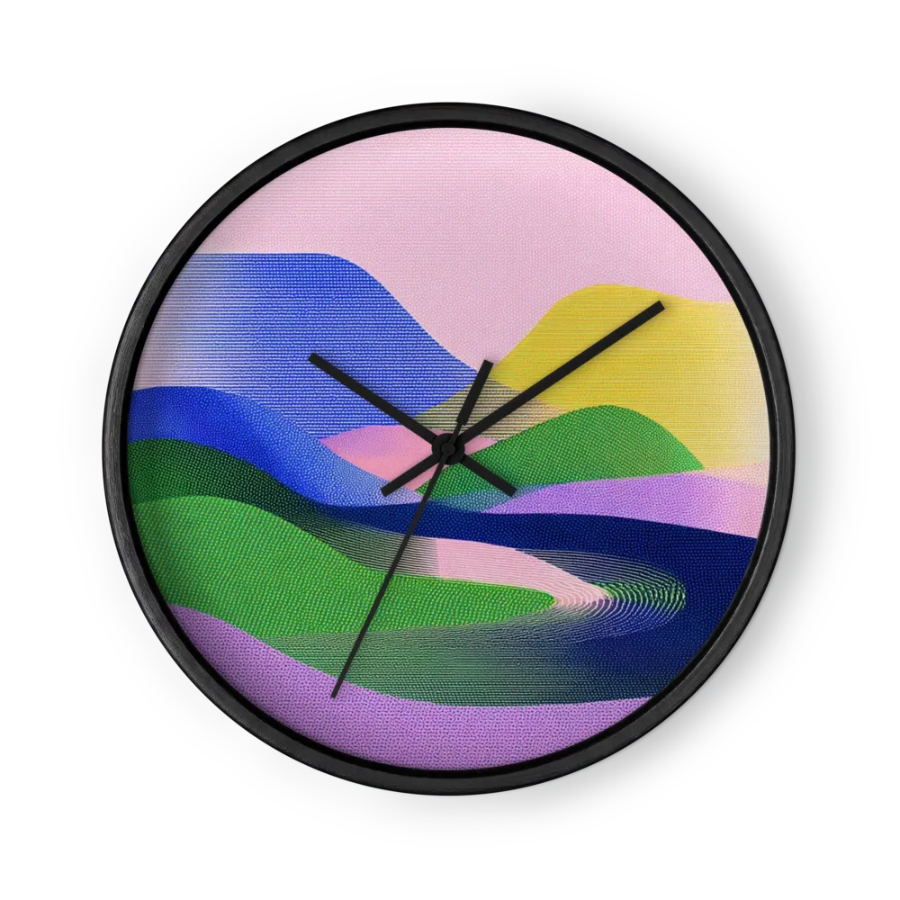 Vibrant Rolling Hills | Wall Clock