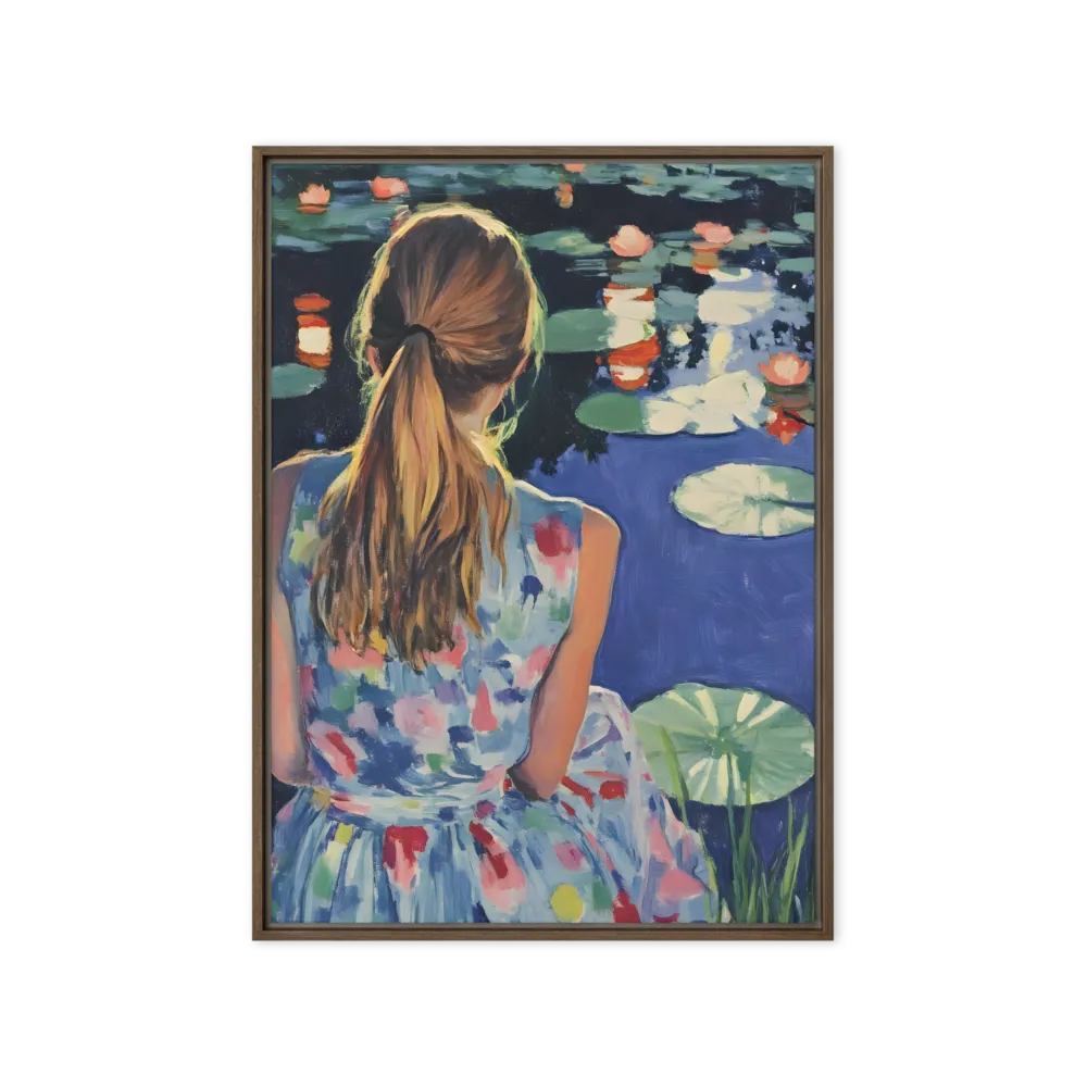Reflections on the Water Lily Pond 
 Canvas | 40″x 60″