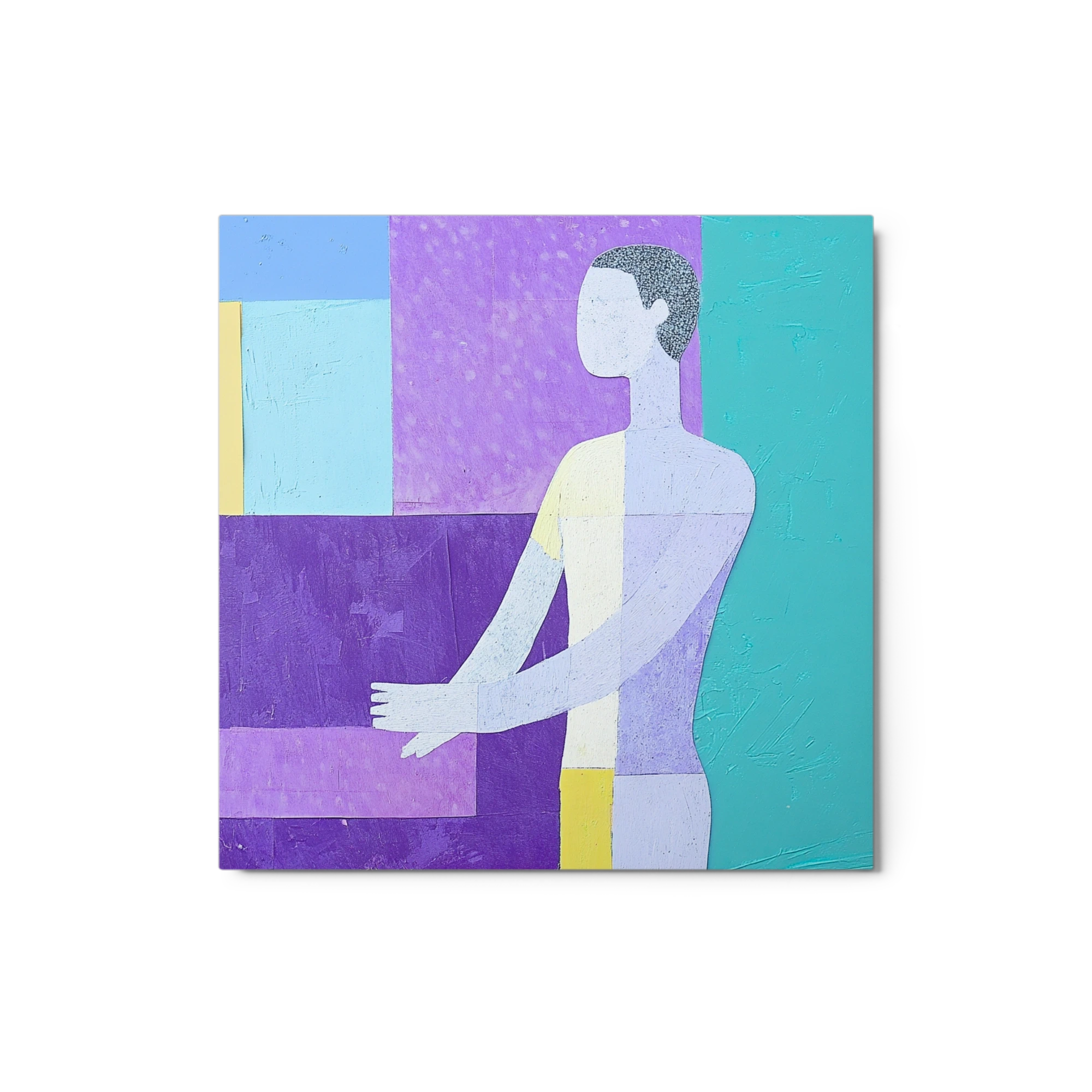 Abstract Human Figure with Geometric Shapes
