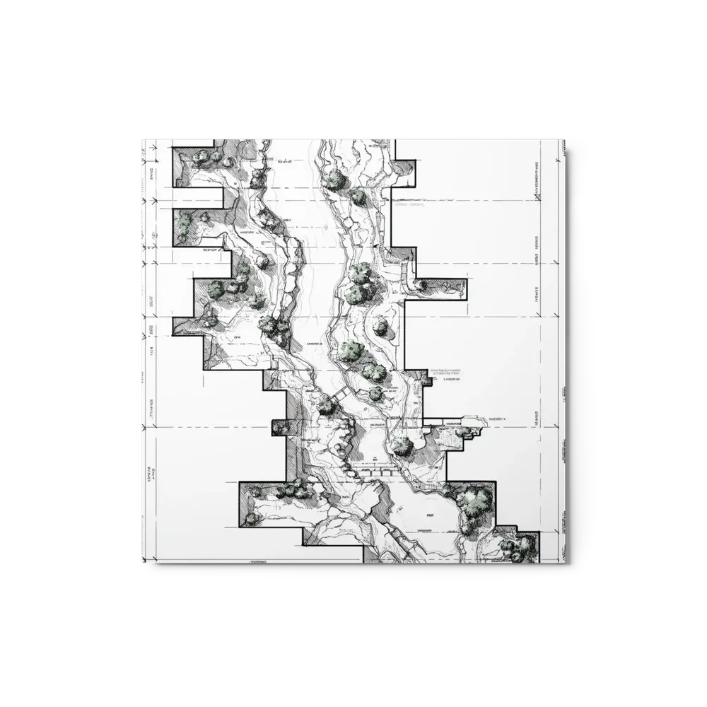 Architectural Landscape Plan | Art Print