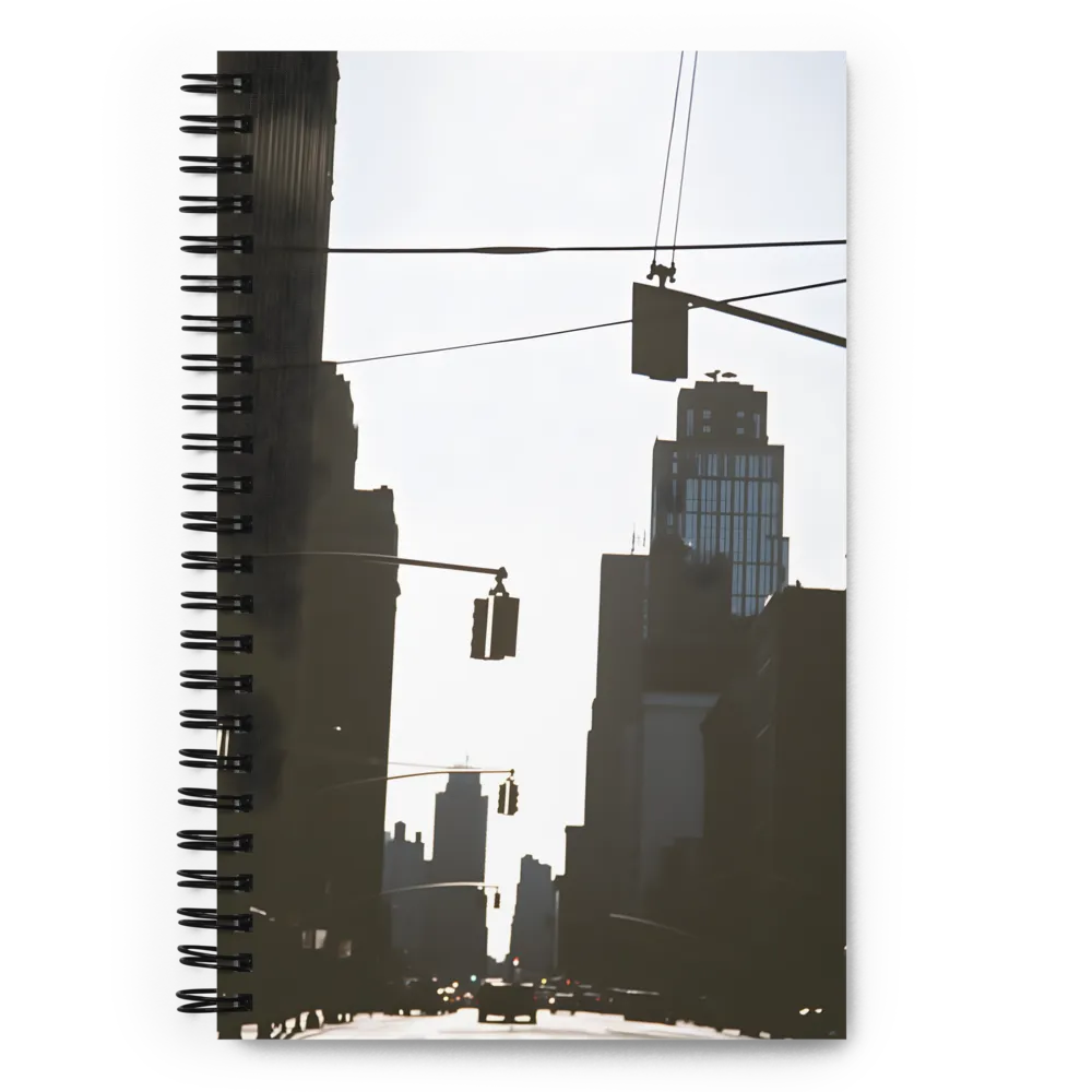 Cityscape Silhouette 
 Spiral Notebook | 140 pages