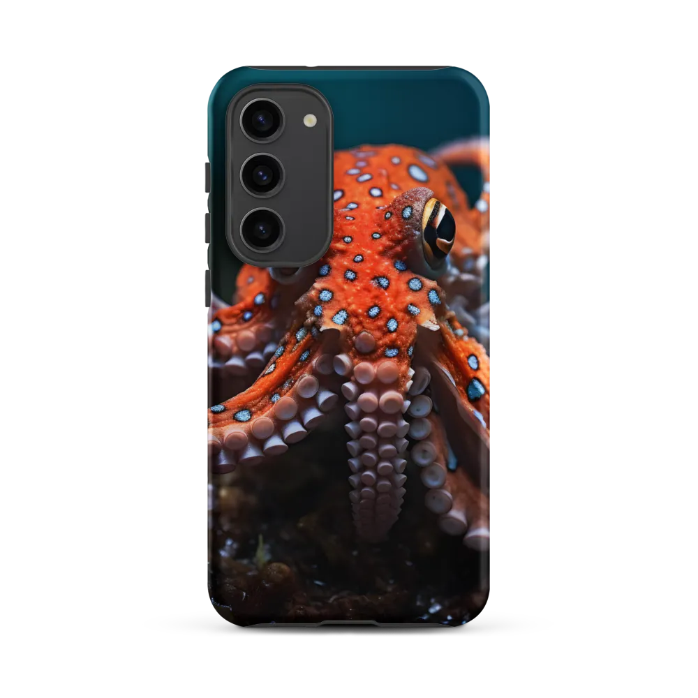 Vibrant Orange Octopus Macro Photography