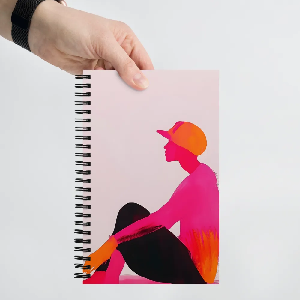 Neon Profile: Quiet Reflection 
 Spiral Notebook | 140 pages