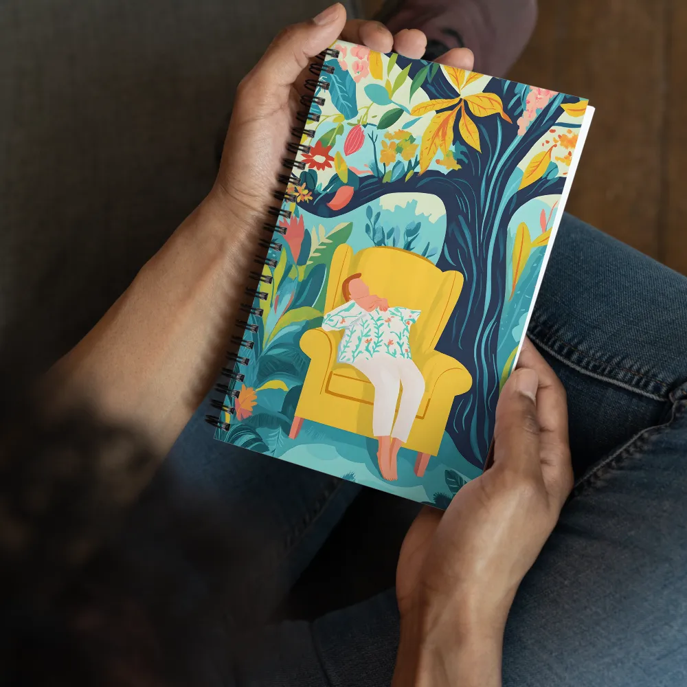 Tropical Relaxation Scene 
 Spiral Notebook | 140 pages