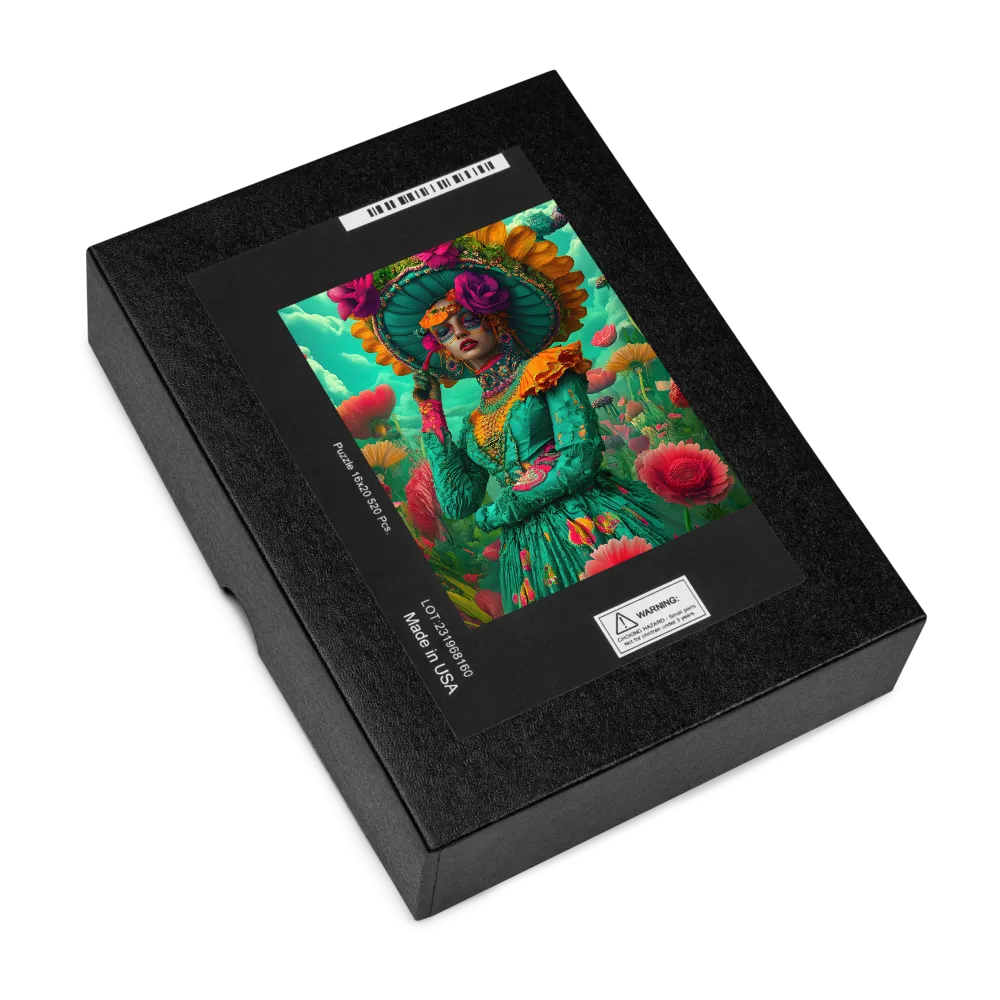 Enchanting Floral Muse 
 Jigsaw Puzzle in Tin Box
