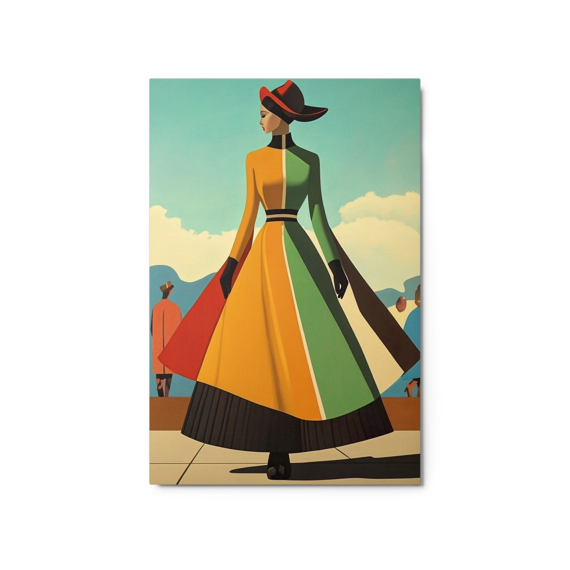 Vibrant Modern Fashion Dress