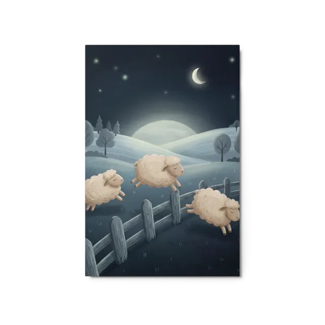 Moonlight Sheep Jump | Art Print