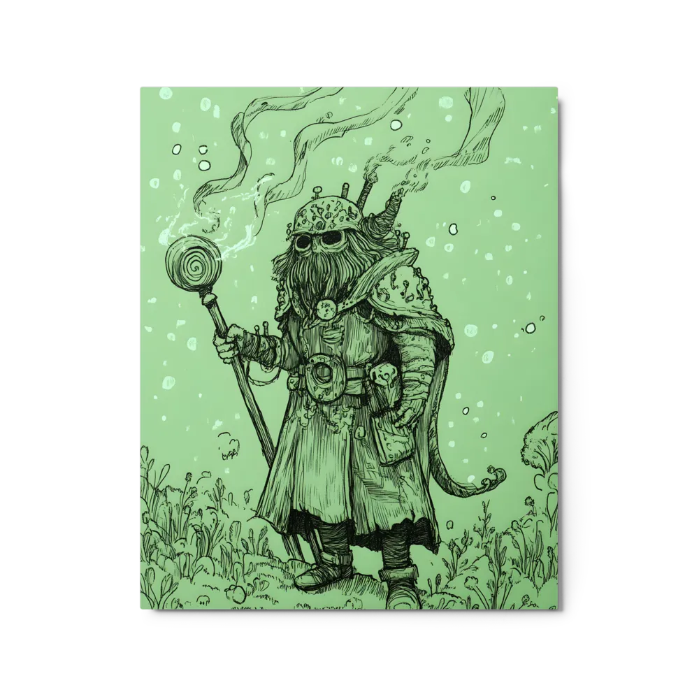 Fantastical Gnome Illustration 
 Canvas with Black Frame