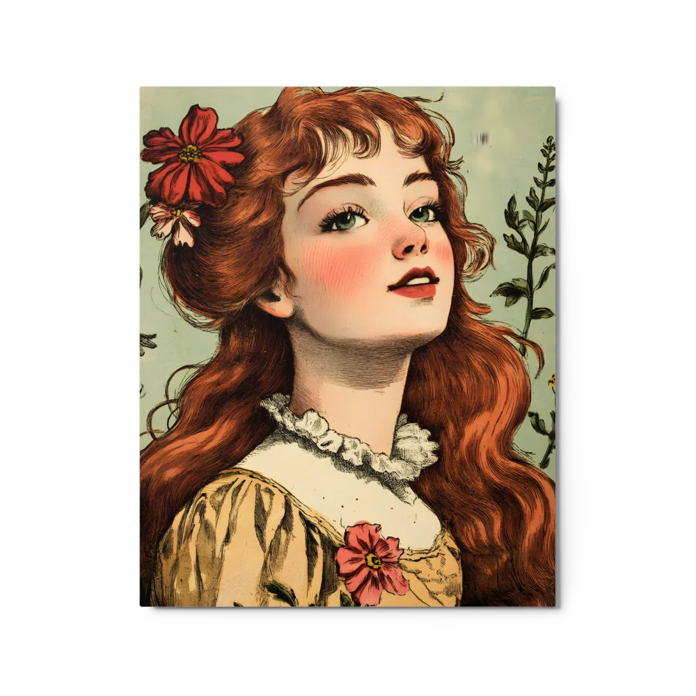 Art Nouveau Maiden 
 Canvas with Black Frame
