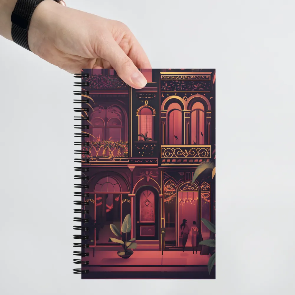 Nightfall in the Urban Oasis 
 Spiral Notebook | 140 pages