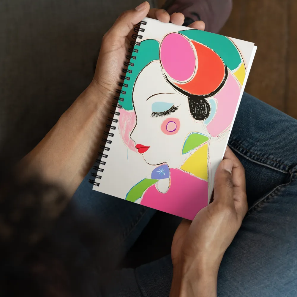 Whimsical Portrait in Colorful Abstraction