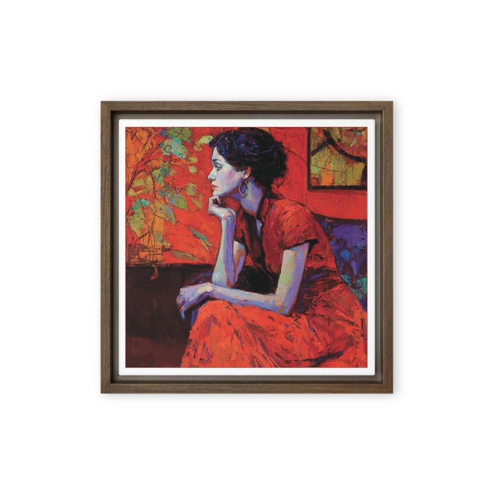 Contemplation in Red | Art Print