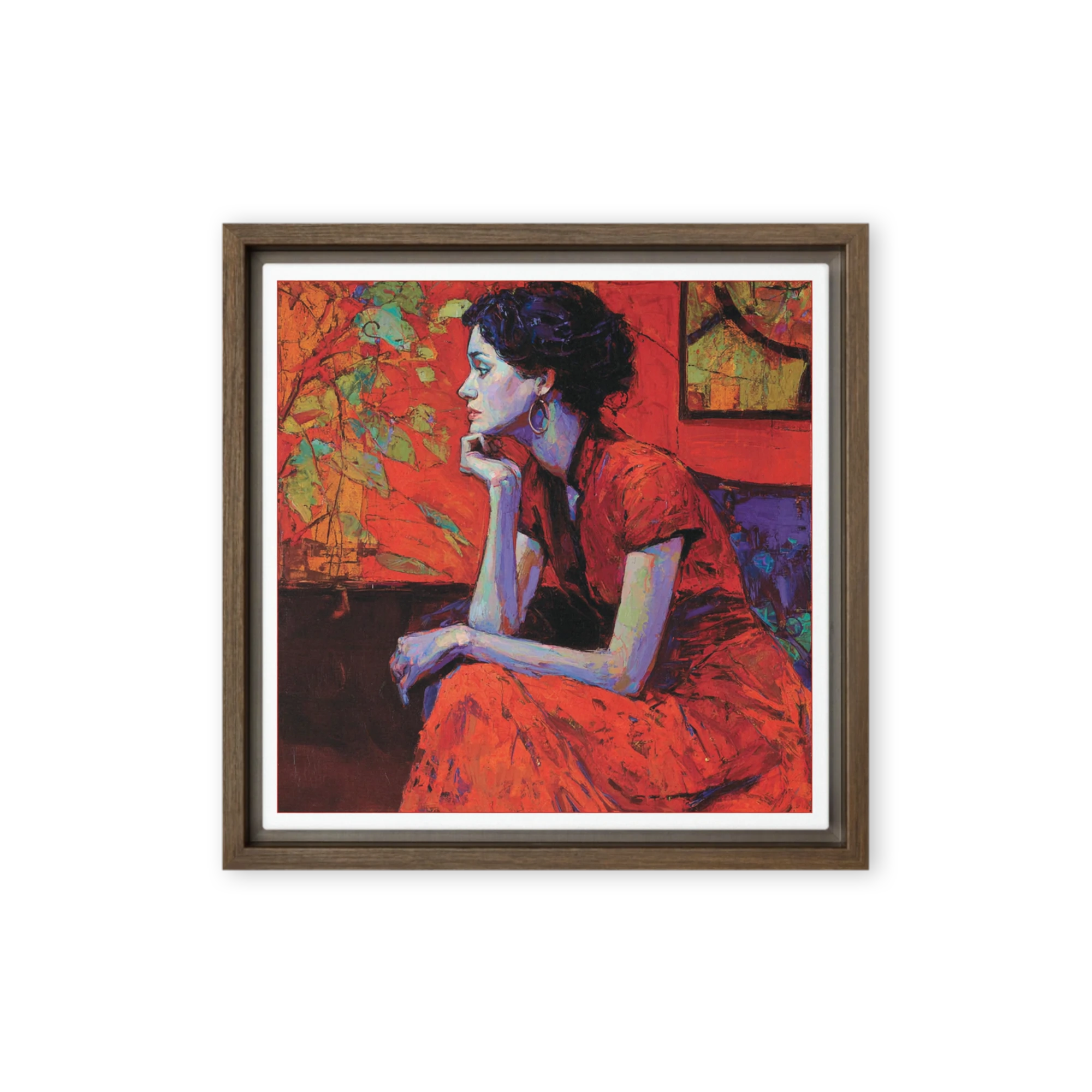 Contemplation in Red | Art Print