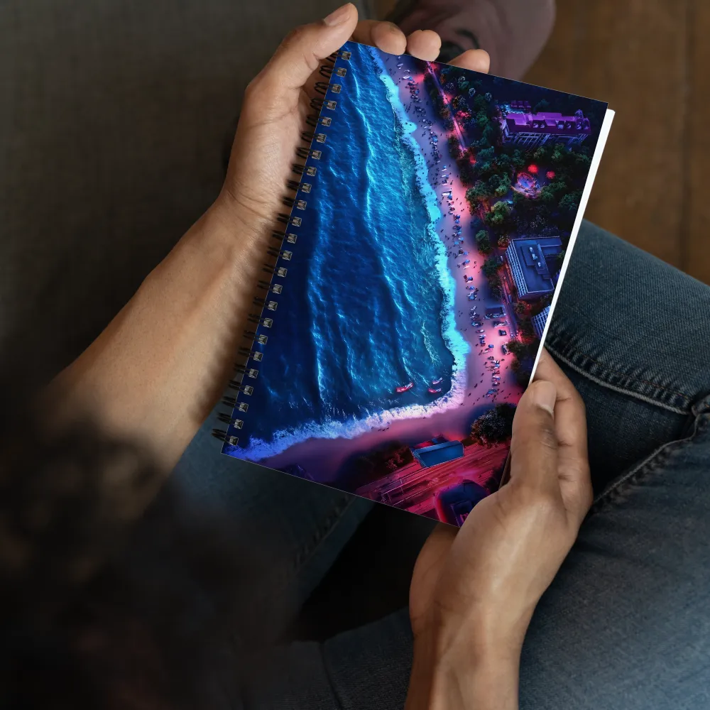 Coastal Neon Dream 
 Spiral Notebook | 140 pages