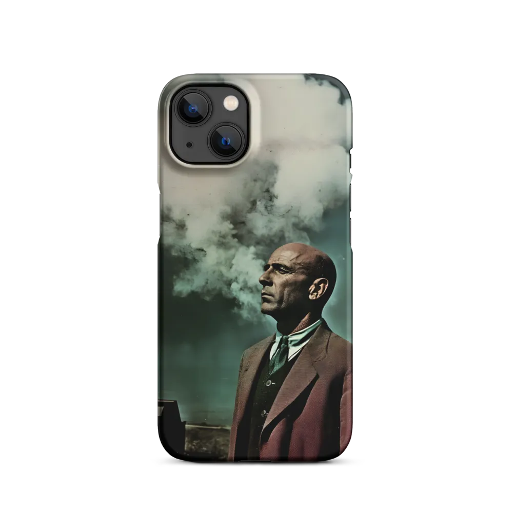 Surreal Portrait of a Man with Smoke | Phone Case