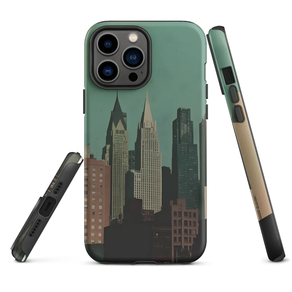 Cityscape with Skyscrapers | Phone Case