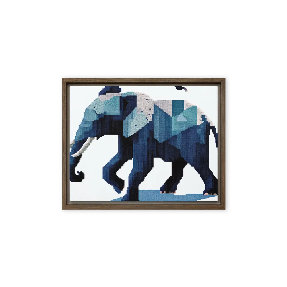 Pixelated Elephant Journey | Art Print
