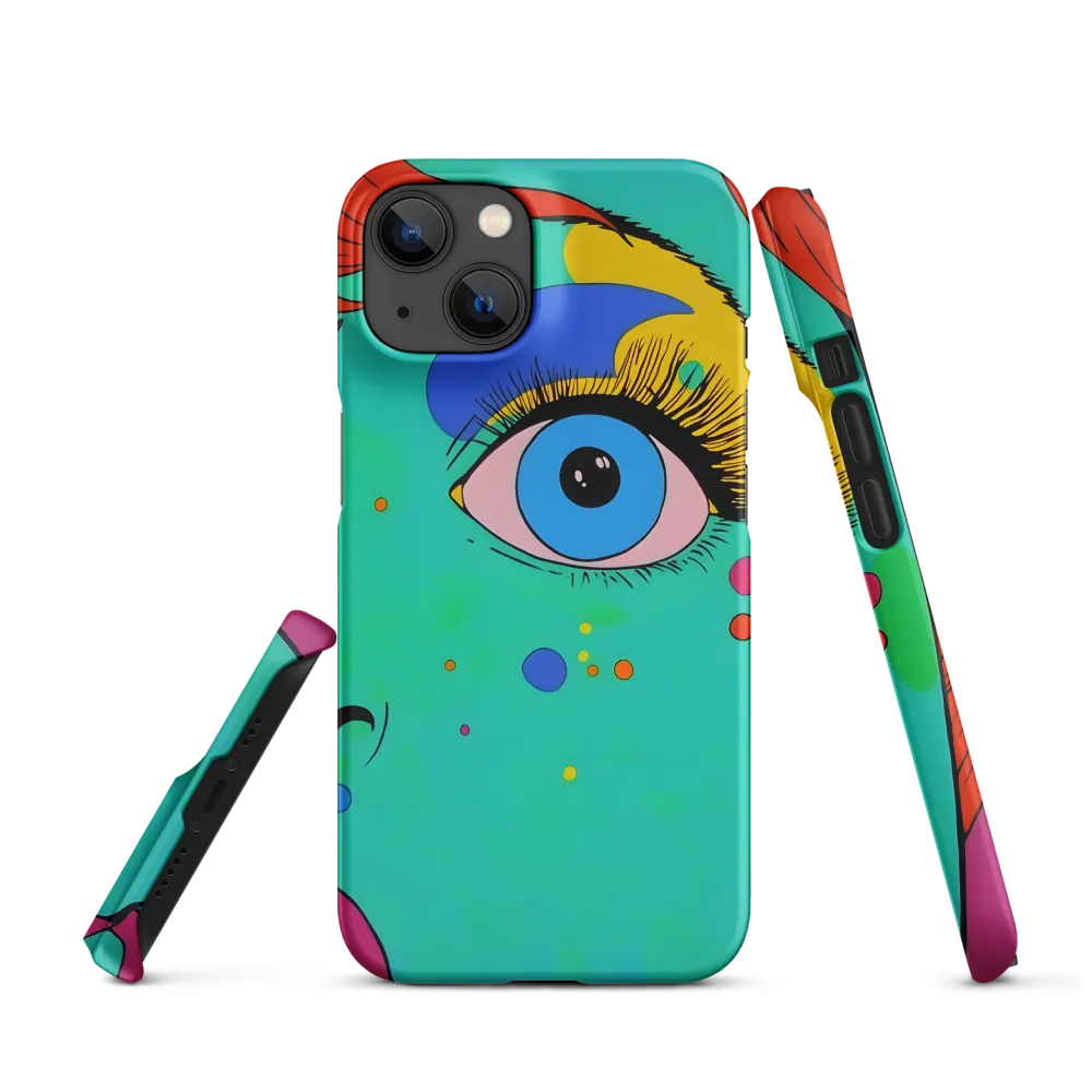 Stylized Pop Art Face Illustration | Phone Case