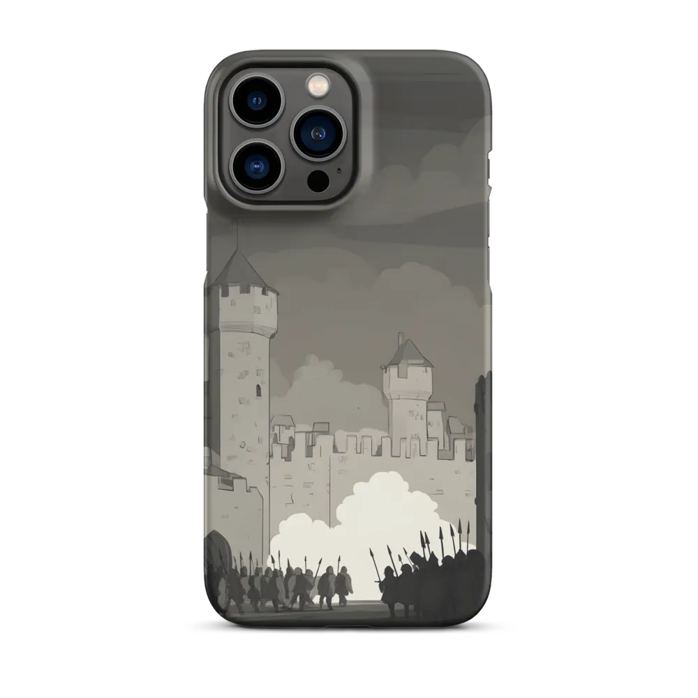 Monochrome Castle Scene | Phone Case