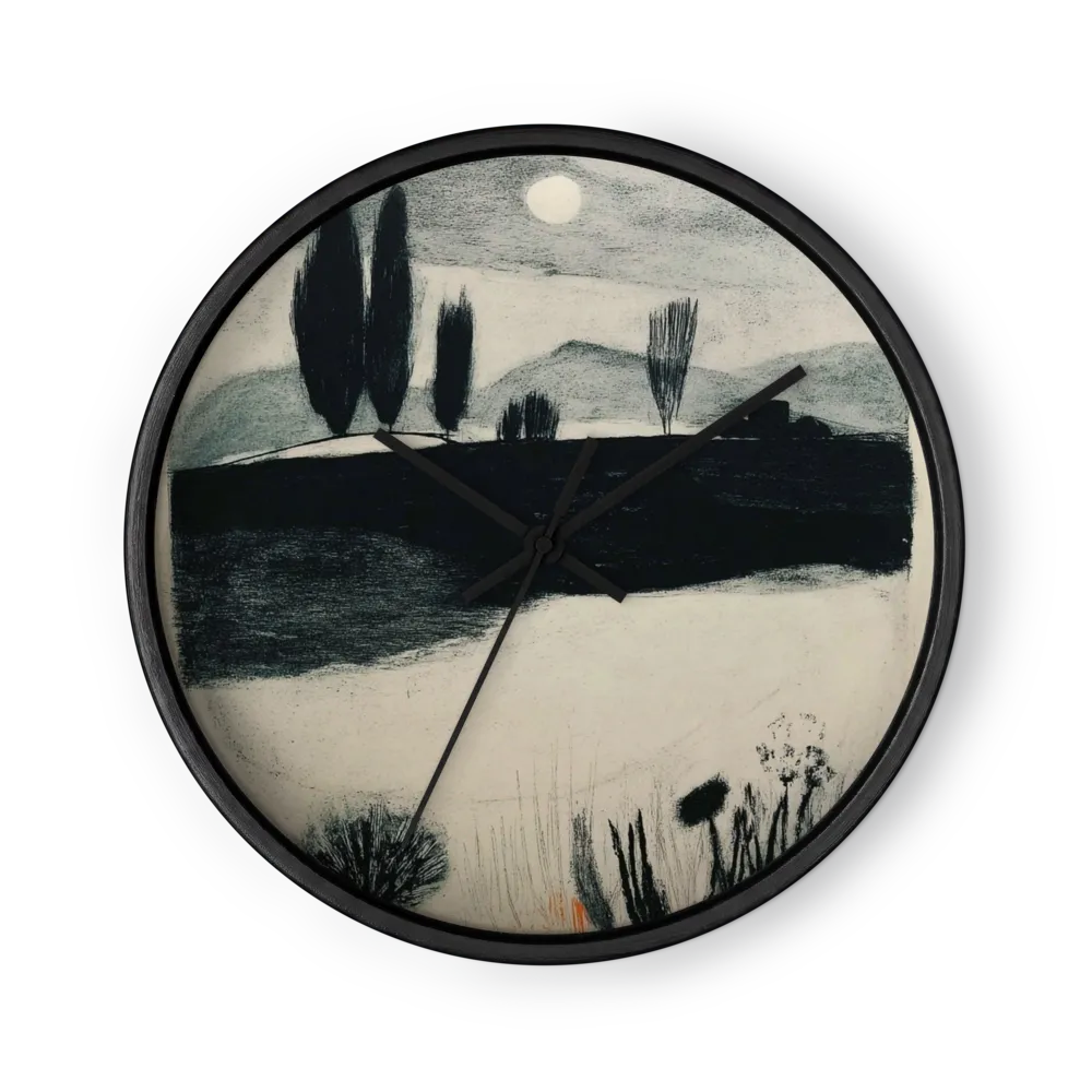 Paesaggio con Luna Piena | Orologio da parete