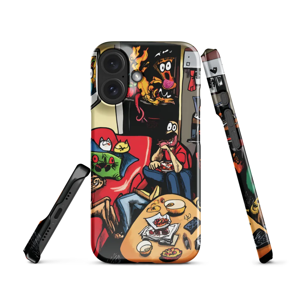 Quirky Living Room Gathering 
 iPhone 14 Plus | Tough Case