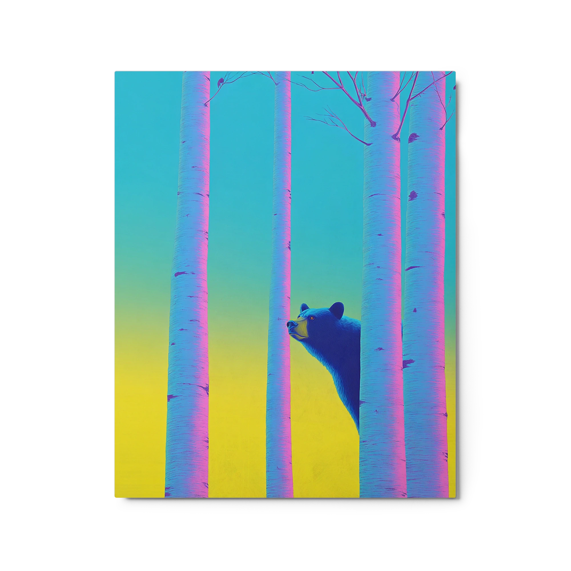 Bear in Birch Woods