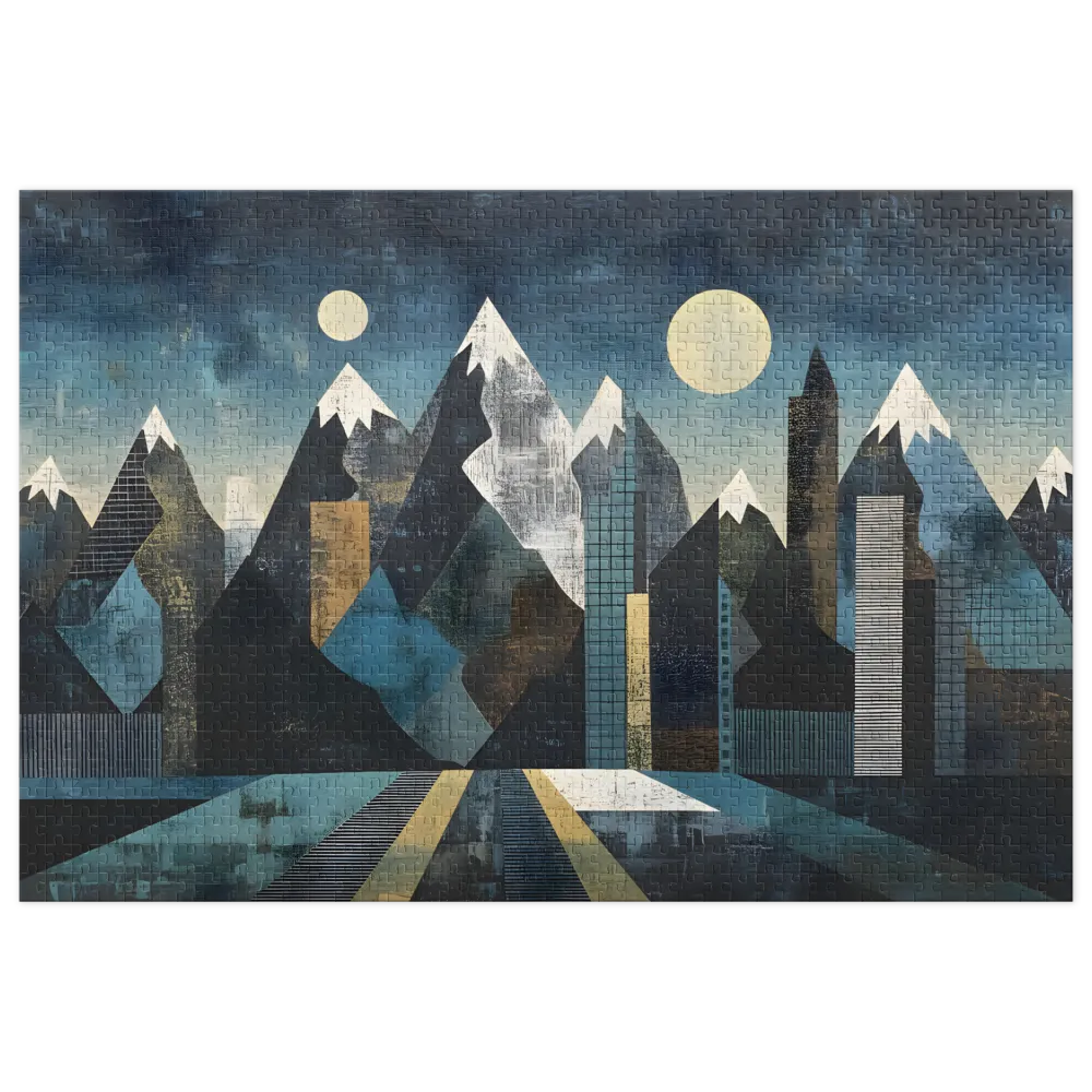 Lunar Peaks, Urban Depths | Jigsaw Puzzles