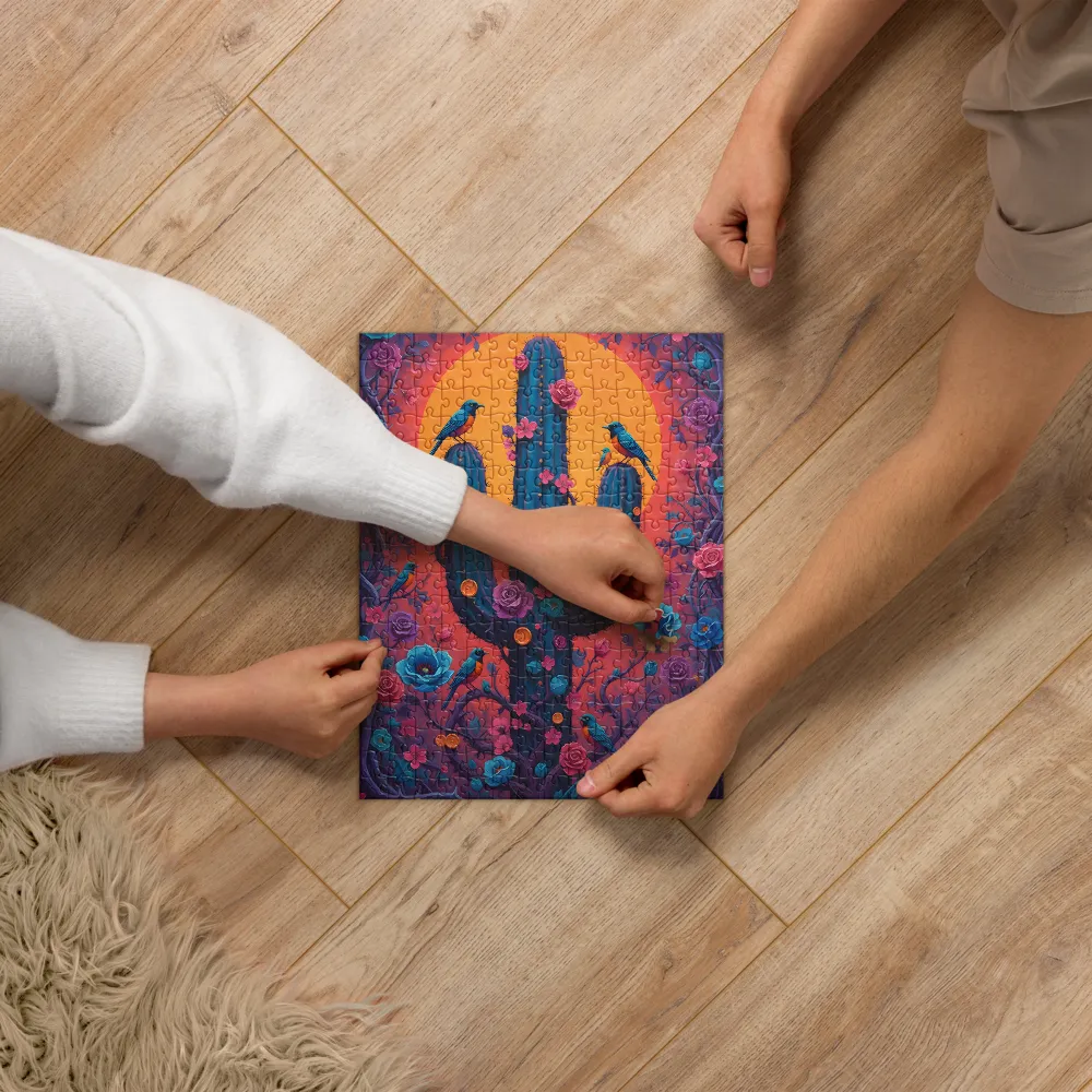 Whimsical Desert Bloom 
 Jigsaw Puzzle