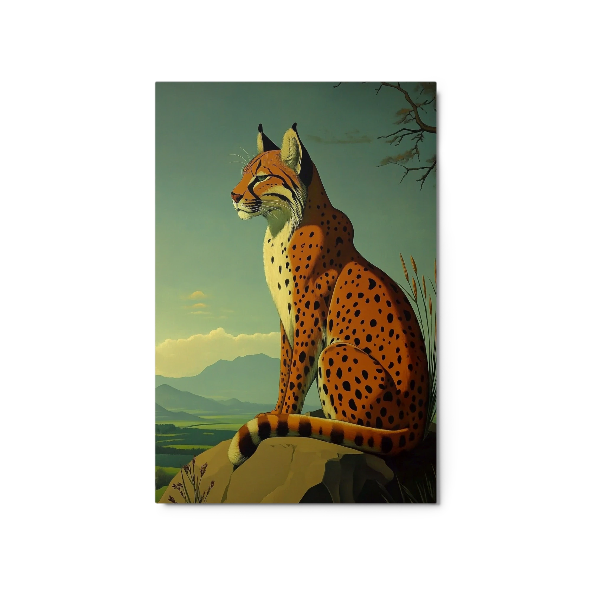 Majestic Cheetah on a Rock