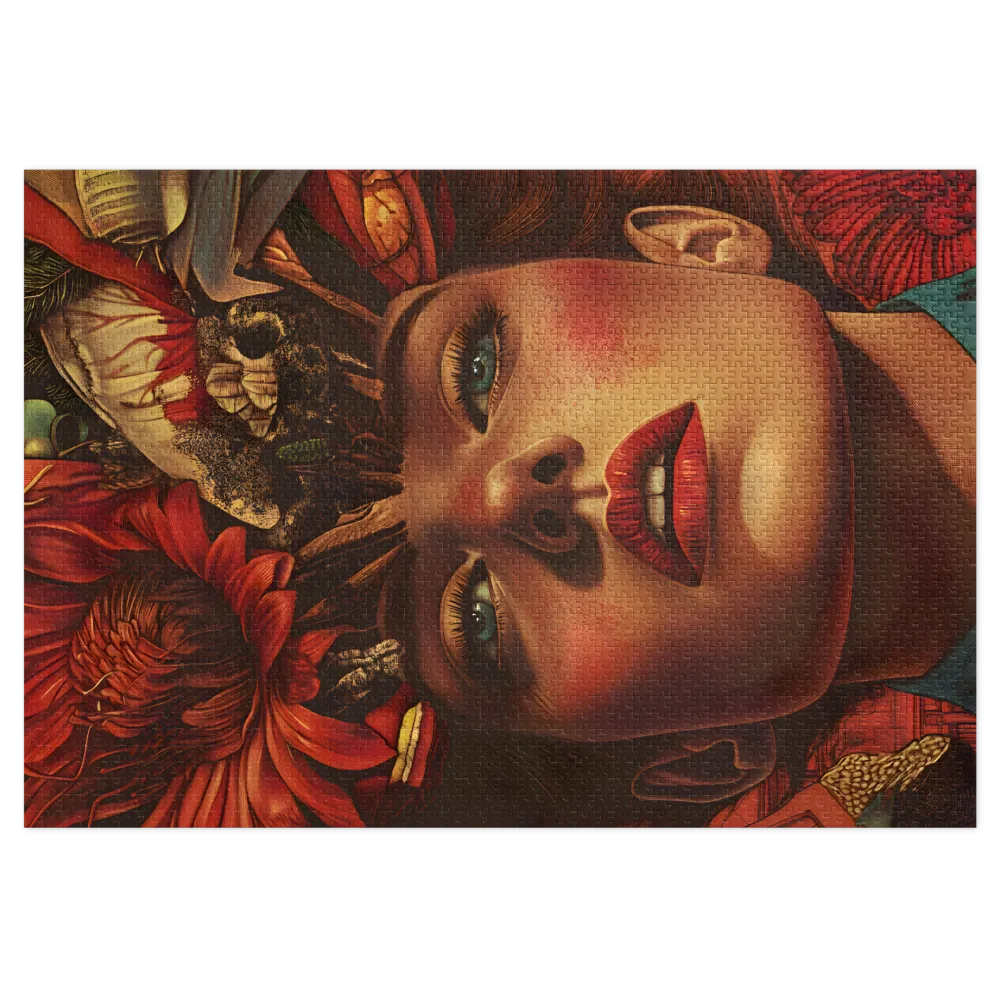 Floral Mind Bloom 
 Jigsaw Puzzle in Tin Box