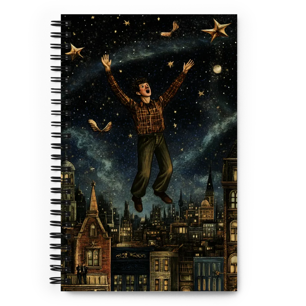 Star-Dusted Urban Flight 
 Spiral Notebook | 140 pages