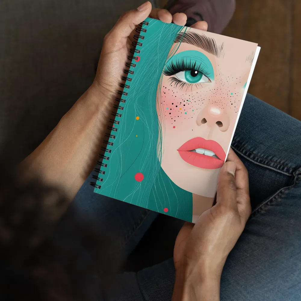 Teal Gaze 
 Spiral Notebook | 140 pages