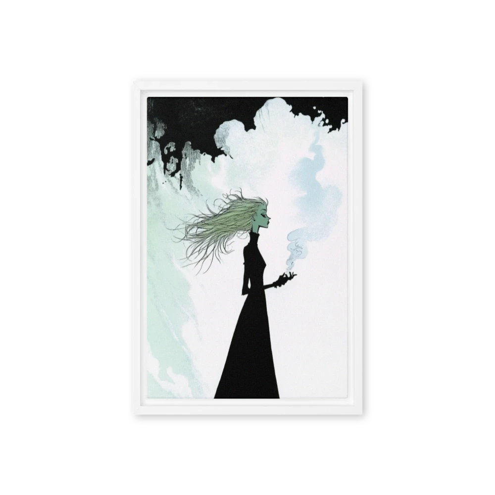 Surreal Woman with Smoke