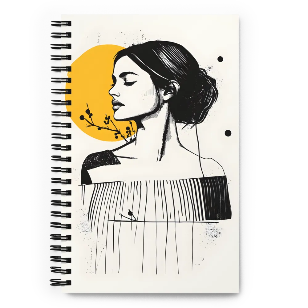 Profile with Yellow Sun
