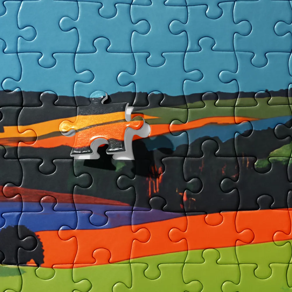 Fields of Vivid Hues 
 Jigsaw Puzzle