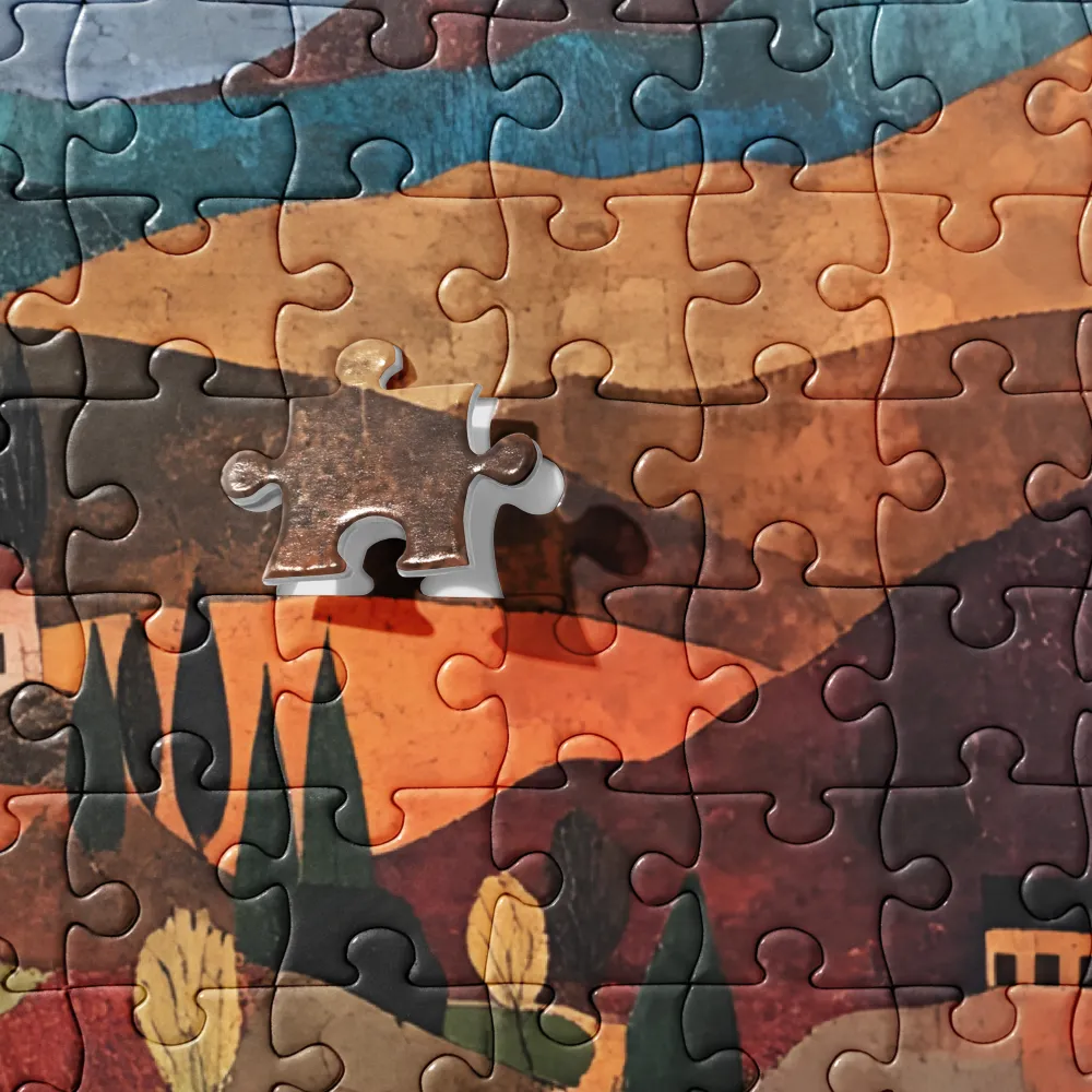 Tuscan Village Collage 
 Jigsaw Puzzle