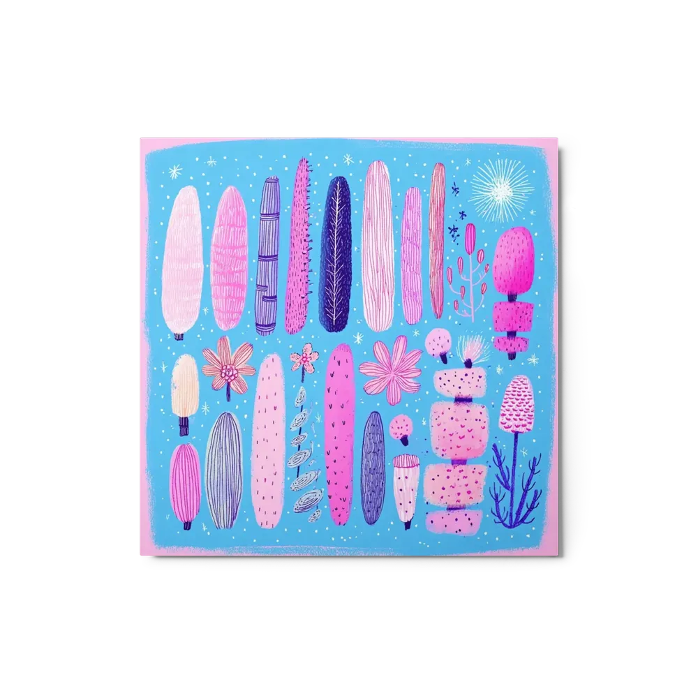 Pink Cactus Garden | Art Print