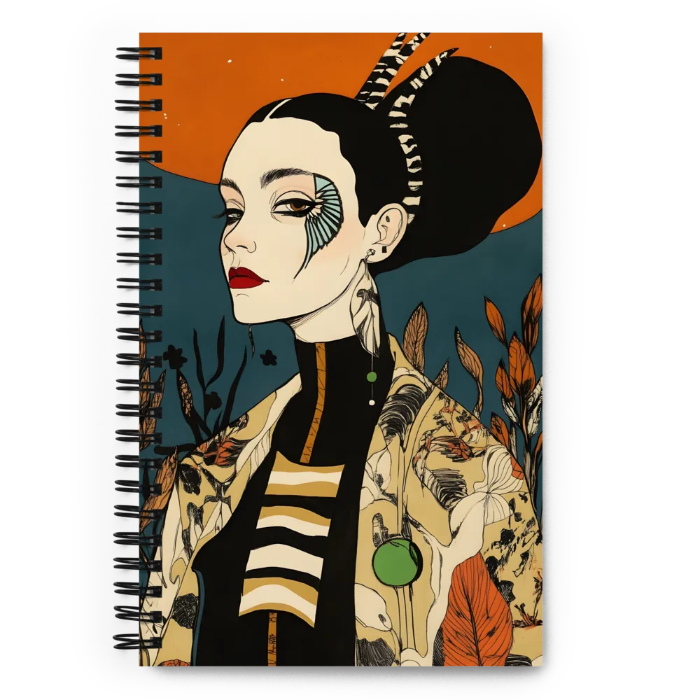 Art Nouveau Woman 
 Spiral Notebook | 140 pages