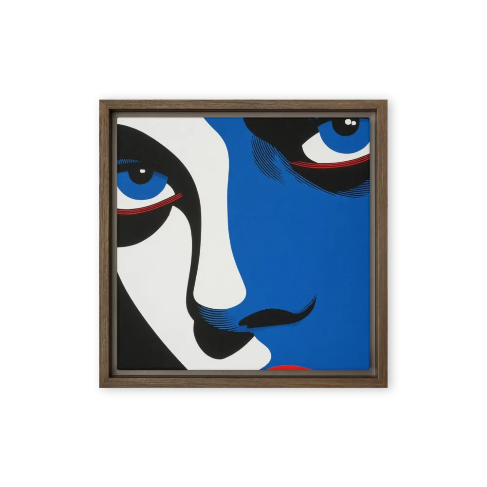 Bold Blue Face | Art Print