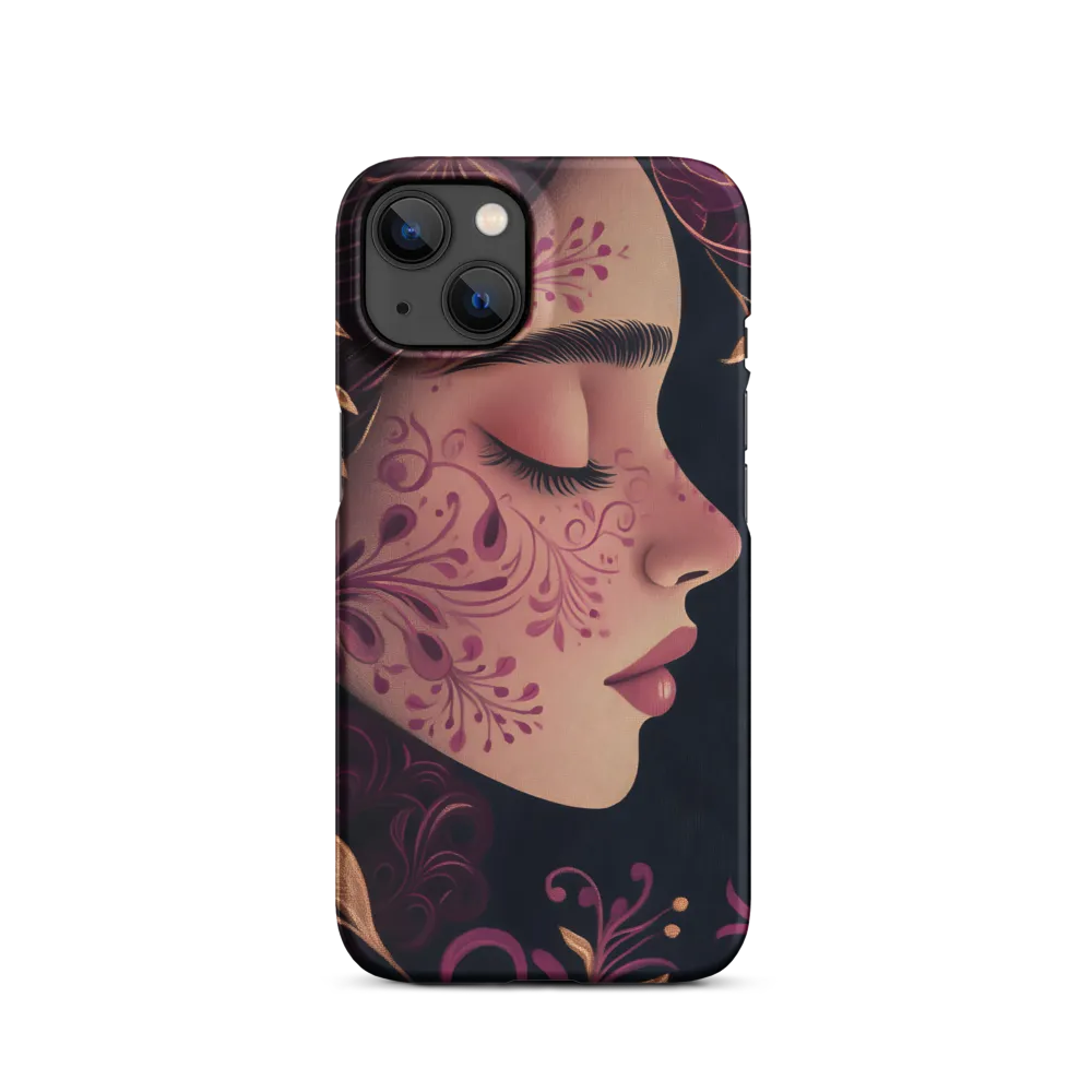 Floral Female Portrait Illustration | Phone Case