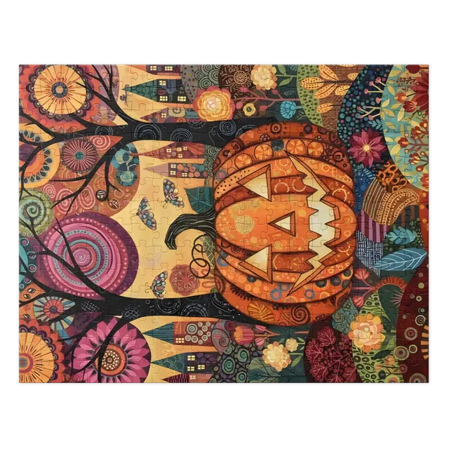 Whimsical Pumpkin Patch | Jigsaw Puzzles