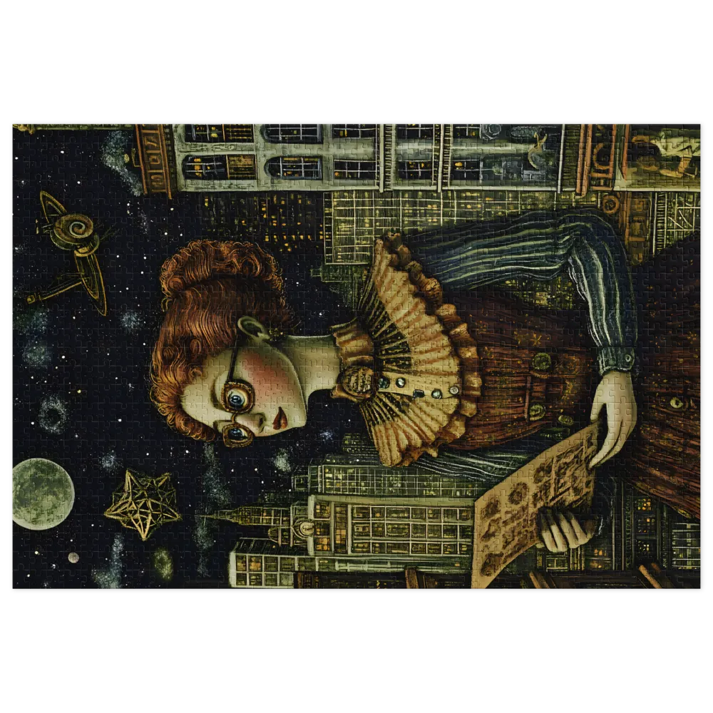 Celestial Cartographer 
 Jigsaw Puzzle in Tin Box